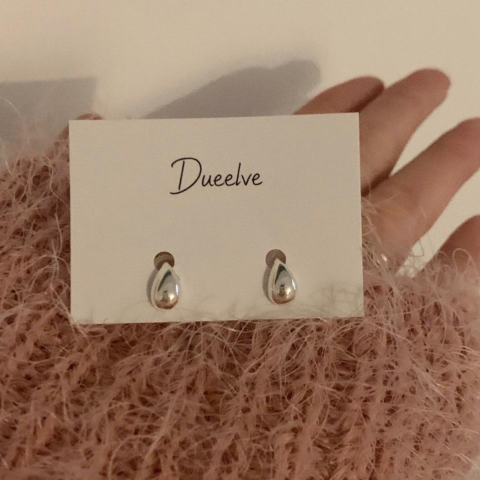 듀엘브 [3만개돌파] 925실버 드롭 워터 물방울 데일리 은귀걸이