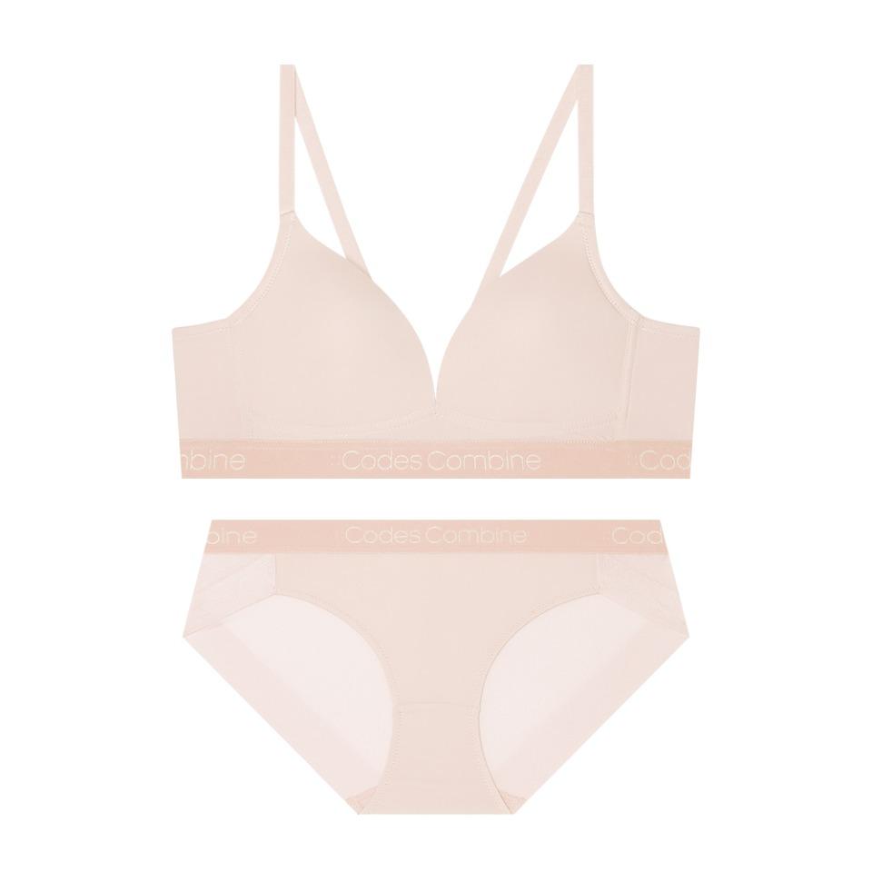 컴포트 로고 퓨징 노와이어 스킨 브라