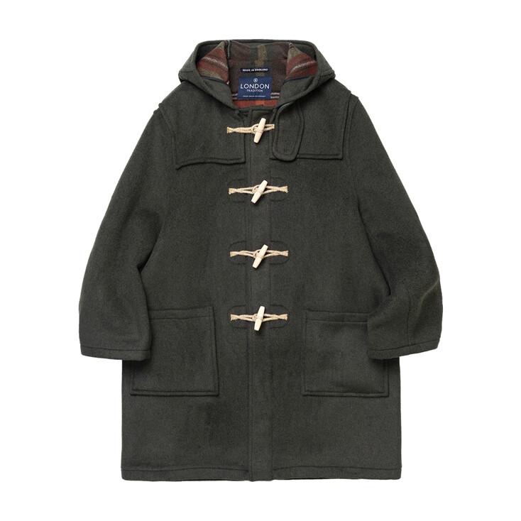 Martin Mens Duffle Coat - Seaweed A46