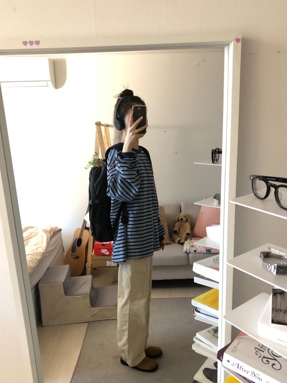 blue stripe tshirt