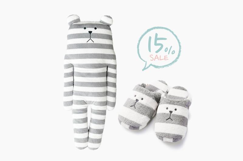 BORDER SLOTH (L) + SLIPPER SET