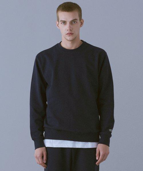 스탠다드 스웨트 셔츠 - 네이비_소매 와펜 ver.