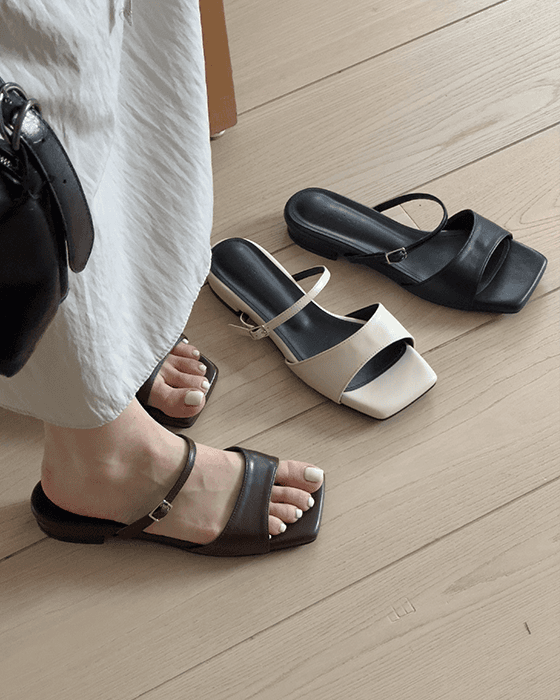 유엠 [자체제작/프로발볼러추천/당일배송] 발볼넓은샌들 수미vol2 빅사이즈샌들 여름 스트랩샌들 (1.5cm)