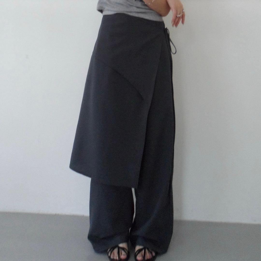 Curve Wrap Pants - 2colors