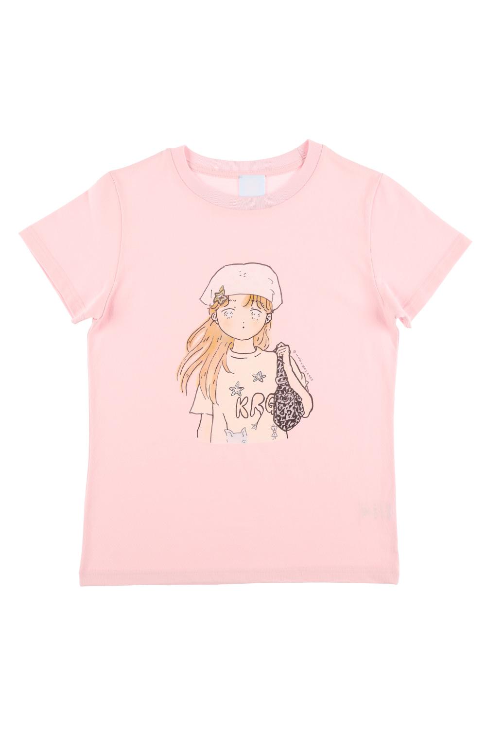 SHAKIRI X Namsuru  두건소녀 T-SHIRTS (PINK)