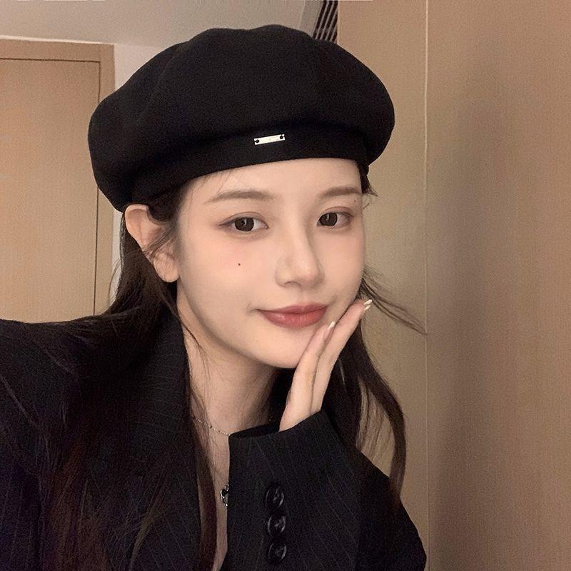 오펜딩 [울100] 파리지앵 볼륨 울 베레모 화가모자