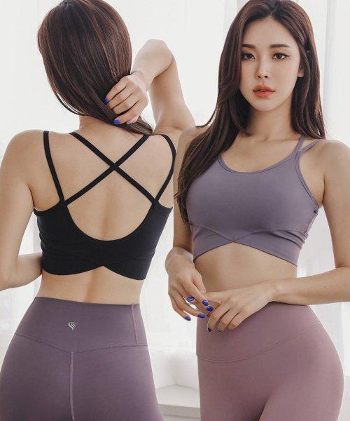 콘치 더블 라인 크로스탑