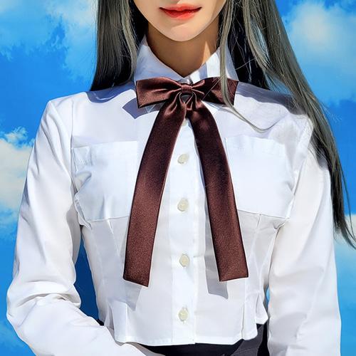 비스크돌 ⭐당일출고⭐ 첫사랑 스쿨룩 롱 리본넥타이 (jk,학생넥타이,교복,졸업사진,코스프레, 키치,펑크,양산형, 로판, 오타쿠,일본)