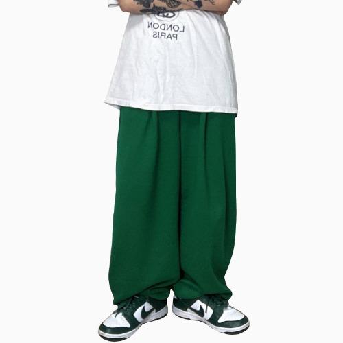 [MADE] 와이드 핀턱 컬러 트레이닝 팬츠