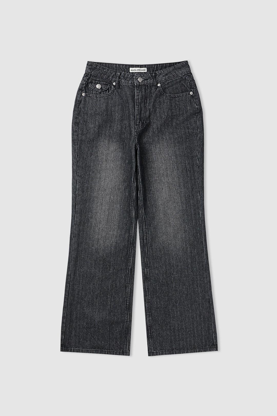 Nob Bootcut Denim Pants (Black)