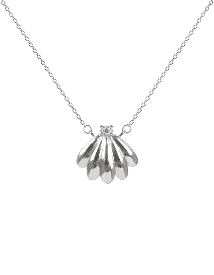 Bada oval necklace (silver)