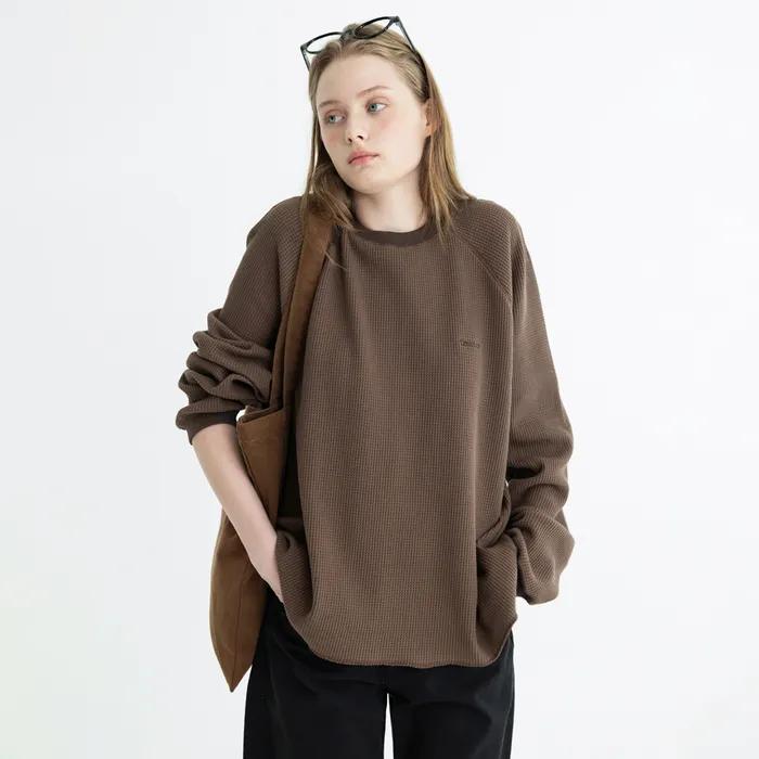 [2nd] Marc waffle t-shirt_brown
