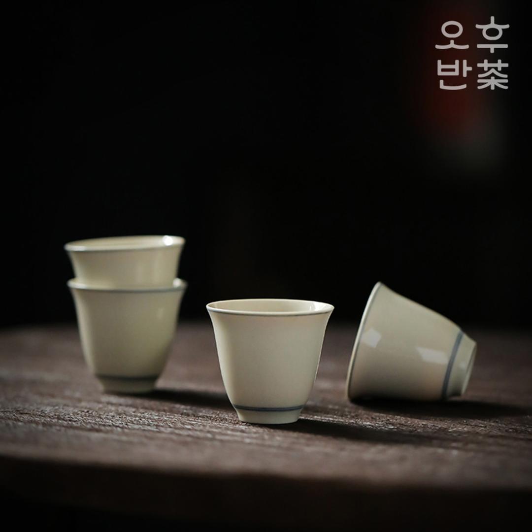 초목재유 라인 찻잔 티잔 45ml