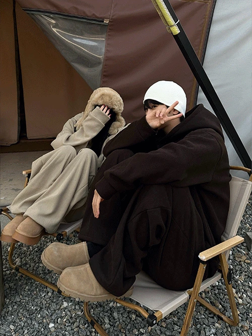 [1+1 특별기획] 세인 골덴 헤비 기모 와이드 셋업 4 Color