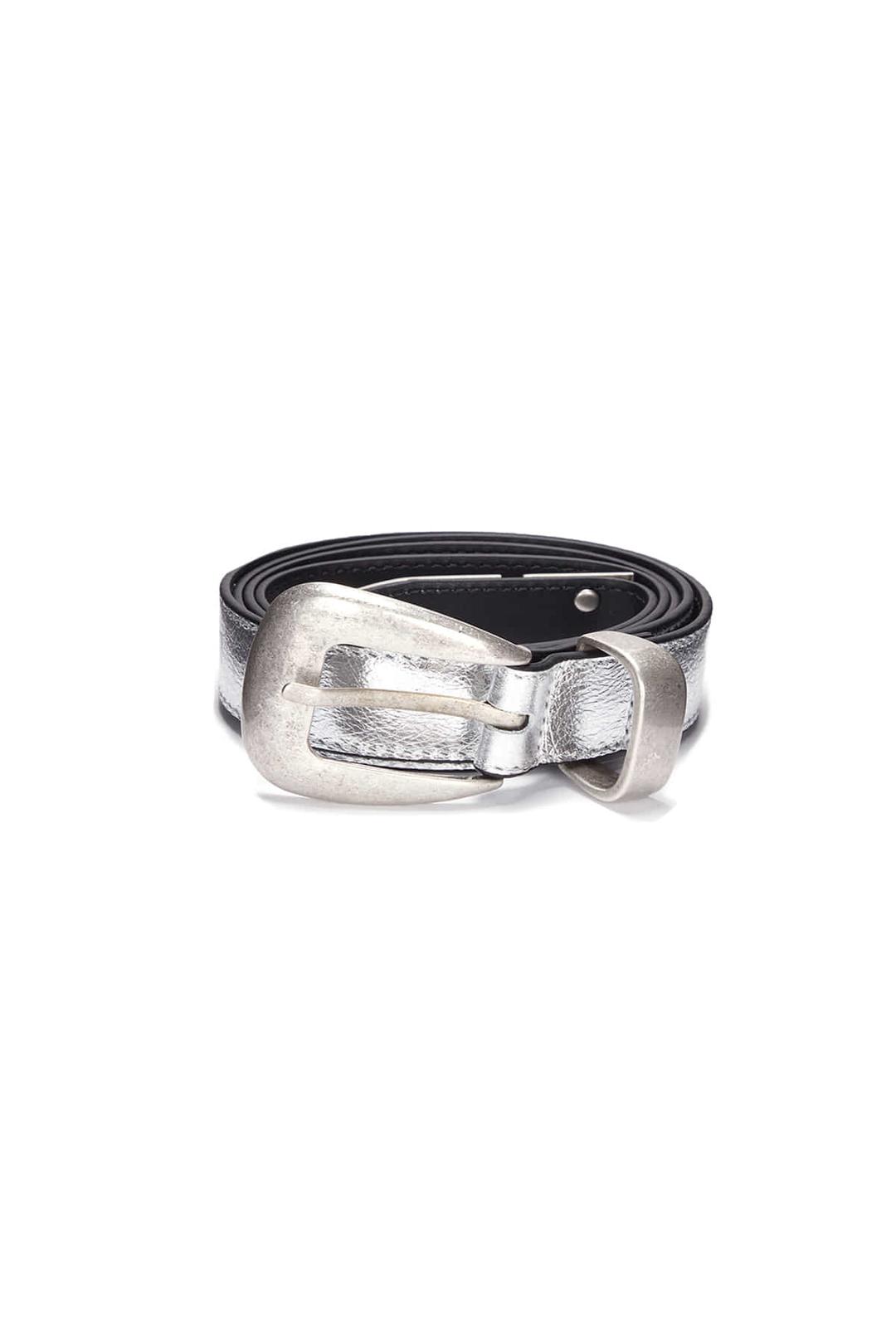 WESTERN STYLE BELT IN SILVER
