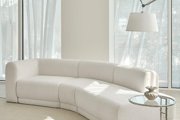 볼드 모듈 4인용 라운드 카우치 패브릭 소파  / 리뷰이벤트