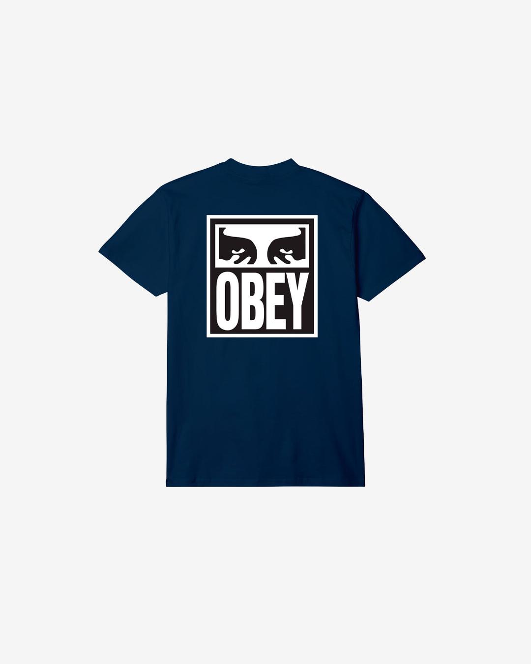 OBEY EYES ICON II CLASSIC T-SHIRT - NAVY / L