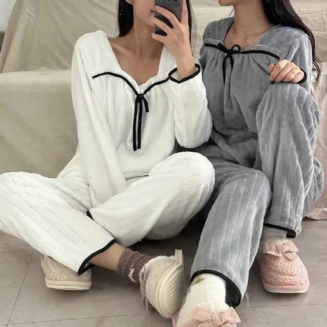 [3시전당일출고/재입고]베이직러블리수면잠옷/릴리리본수면투피스파자마SM 파자마파티/올겨울따뜻하게 추천