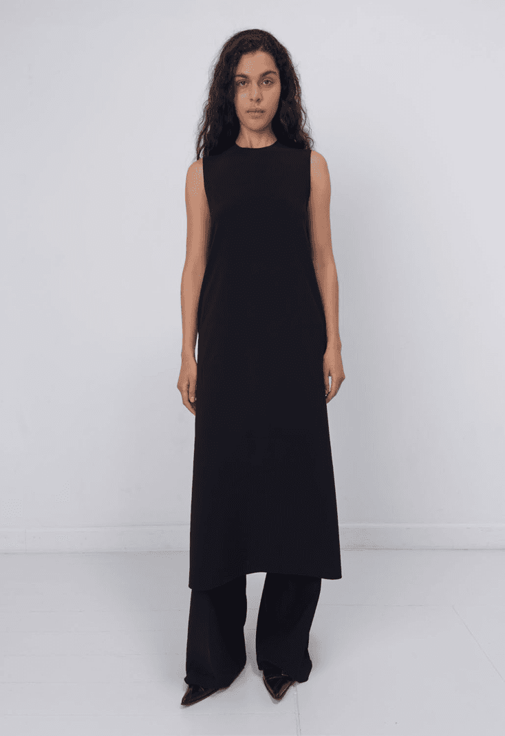 LAY2 H DRESS BLACK