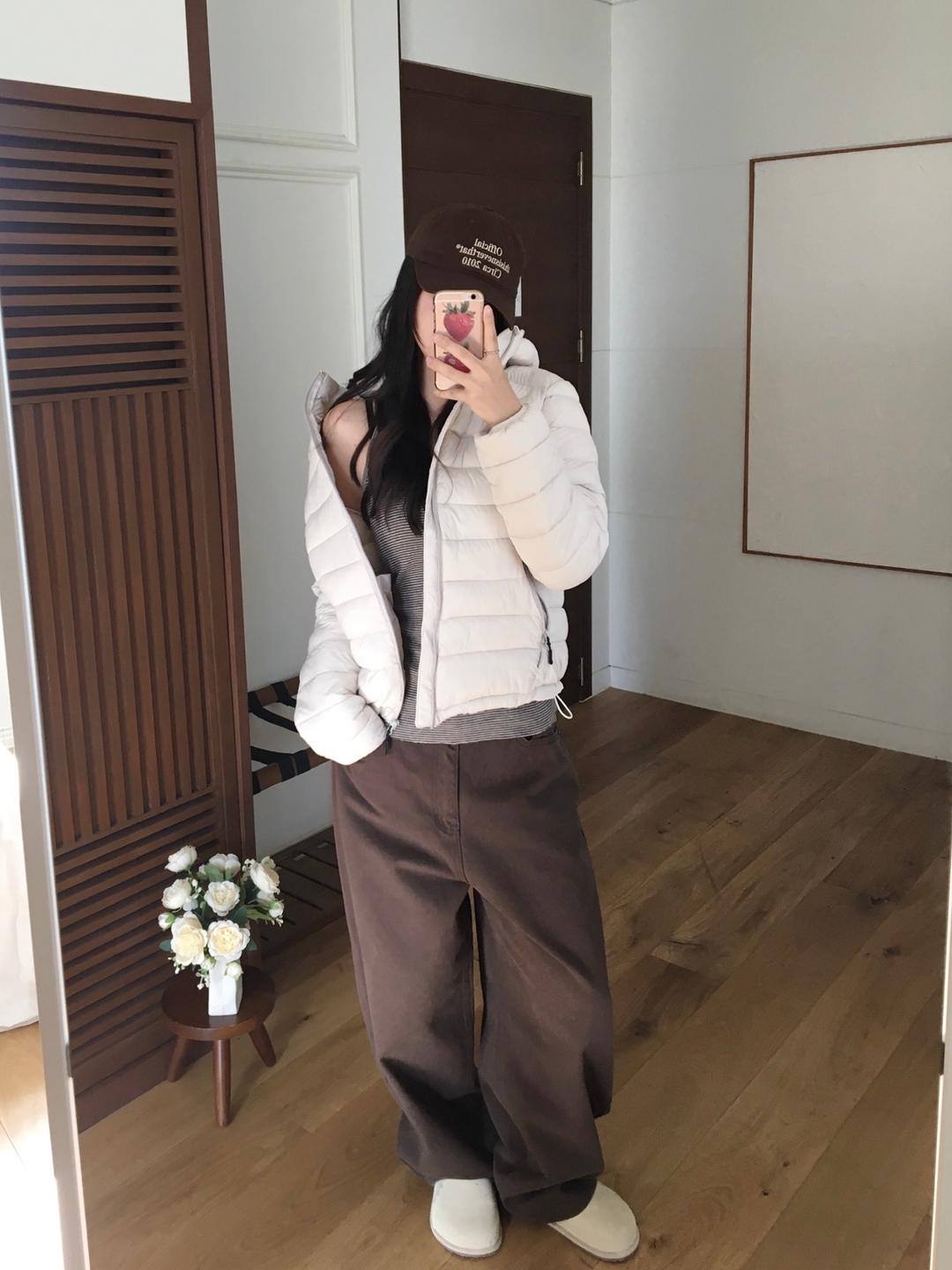 오브더로지 [미친핏/고퀄] 마운틴 경량패딩 후드패딩 숏패딩 하이넥 스트링 (4col)