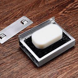 무타공 스테인레스 비누홀더 고급 비누걸이 비누곽