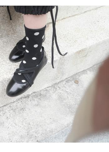 dot ribbed socks (2c)