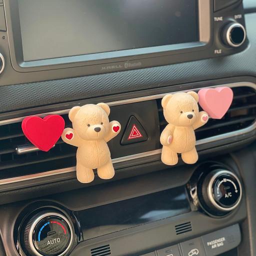 [당일발송] 1+1❤️ 곰돌이 석고방향제 차량용/탁상용