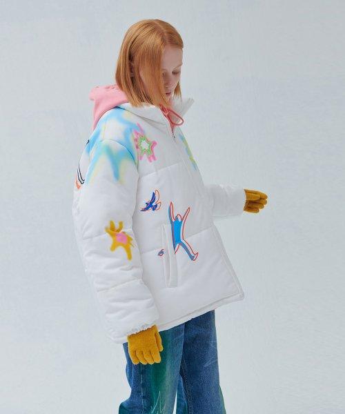 누팍(NU PARCC)  두들 프린트 푸퍼 패딩 점퍼 - 사이즈 & 후기 | 무신사