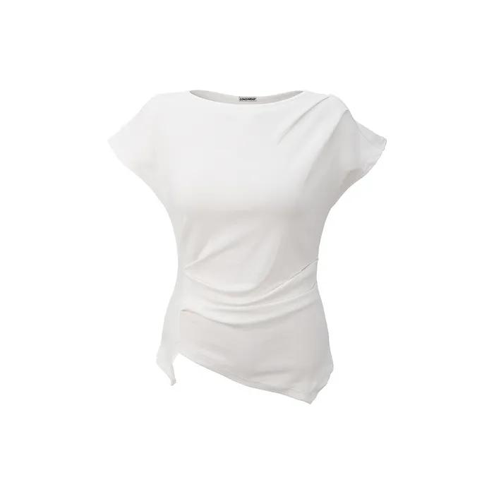 핀턱 셔링 티셔츠 (2colors)