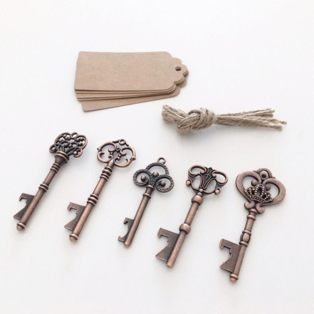 미니 브론즈 오프너 5P 세트 Mini Bottle opener Set 빈티지 선물 병따개 답례품 선물 오너먼트 장식