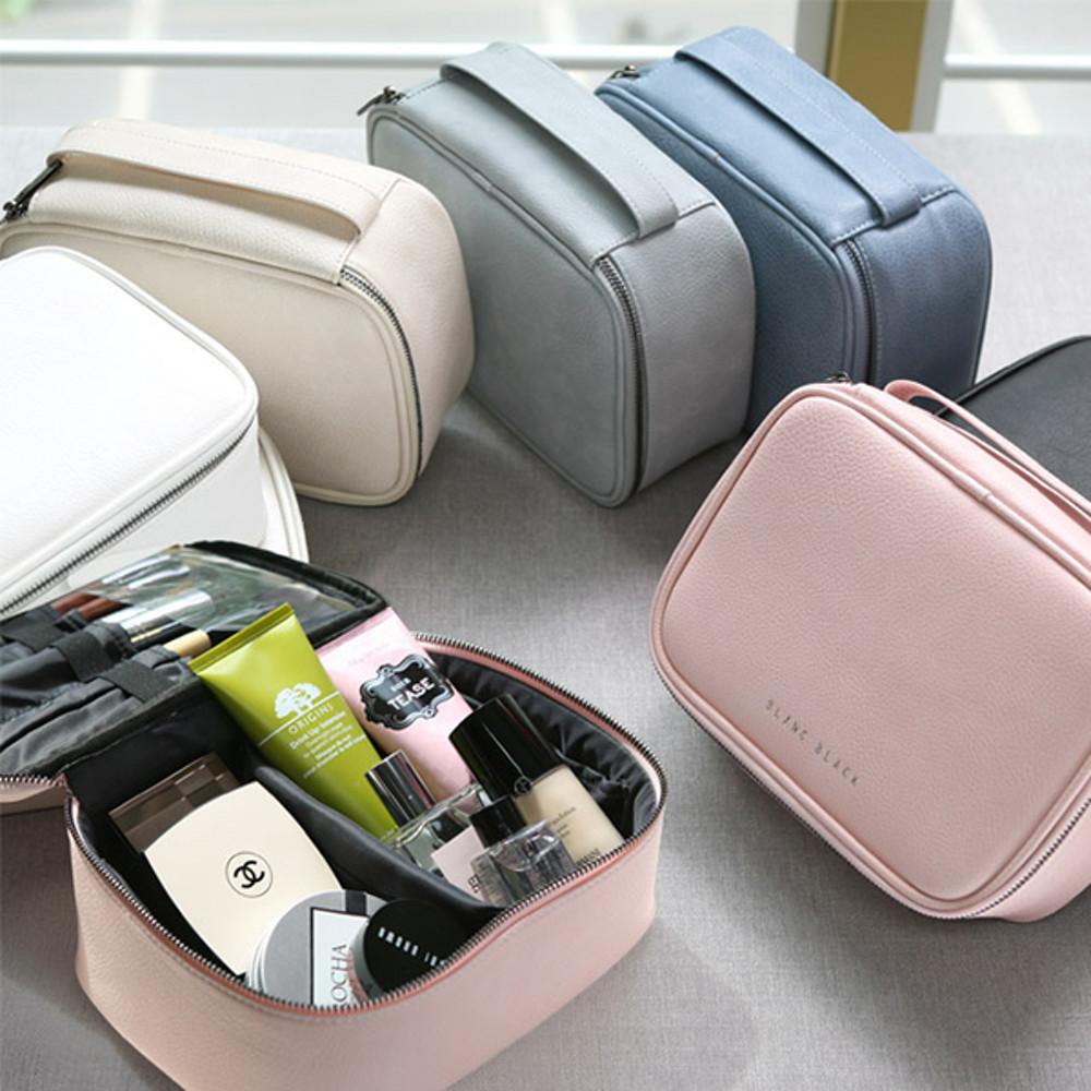 블랑블랙 고급 파우치 분리형 가방 미니 라지 모음전 속옷 생리대 화장품 보관 오플빅S