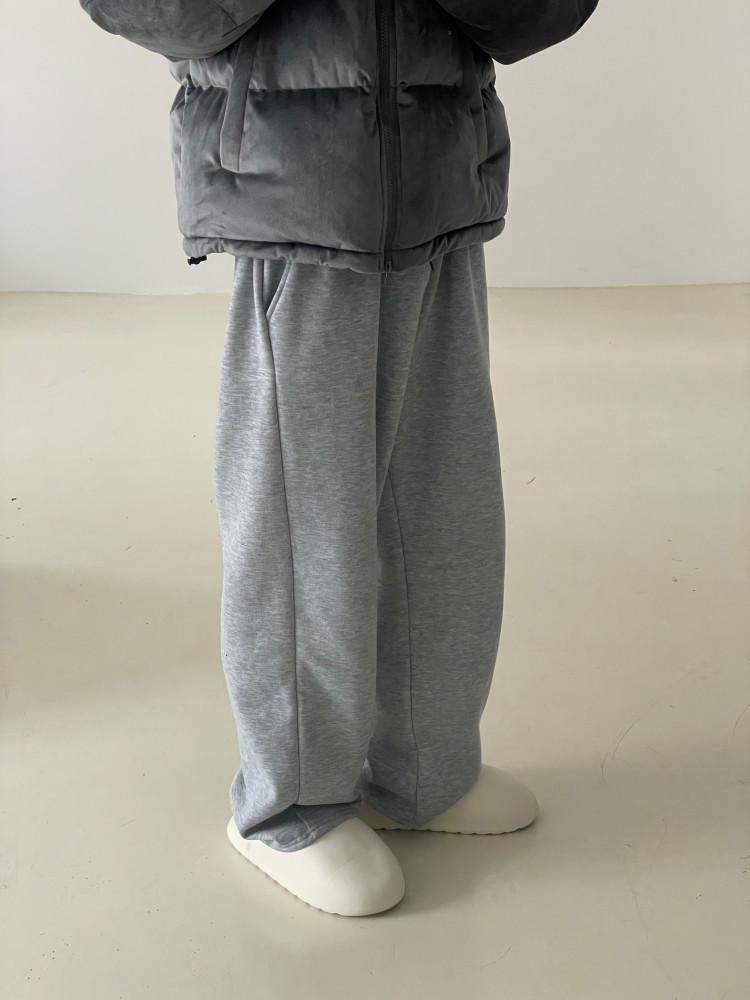Comfy wide pants 남자 여자 와이드 스웻 트레이닝 추리닝 바지 통큰 팬츠