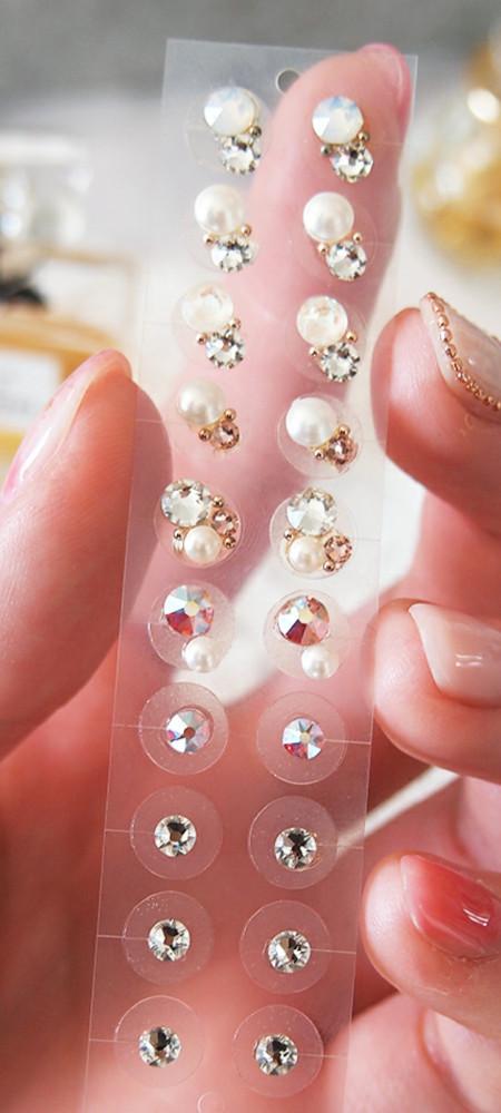 이침 스텔라시리즈 주니어 아나운서 펄 골드 실버 주얼패치 이어테라피 다이어트 지압귀걸이