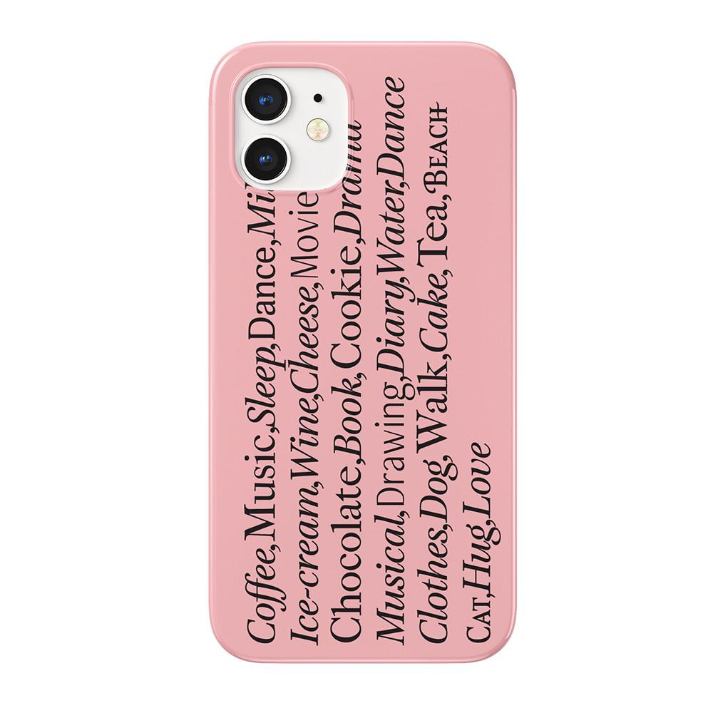 [띵크오브띵스]Love Things Hard Phone Case Pink