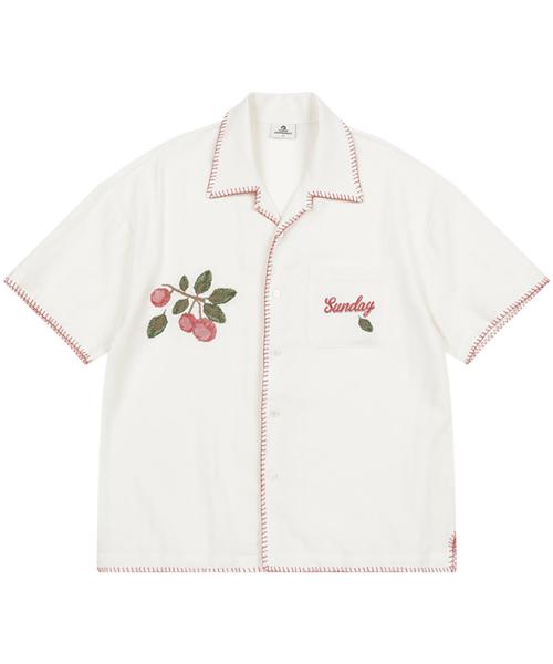 RED CHERRY SHIRT IVORY