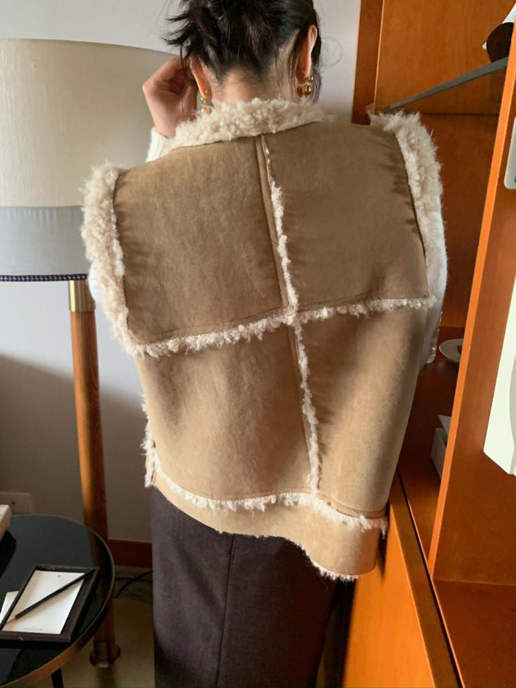 [뮤즈] 리버티 24fw 리버시블 무스탕 베스트 (1color)