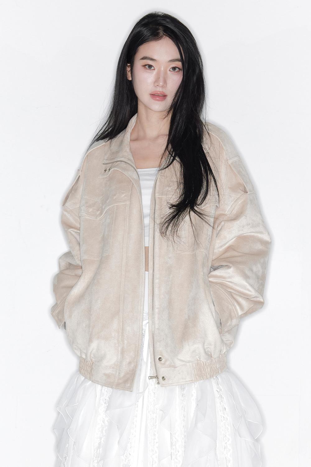 [RE-ORDER][3월 4일 순차배송] MINI HEART SUEDE JUMPER_TT6S001LE