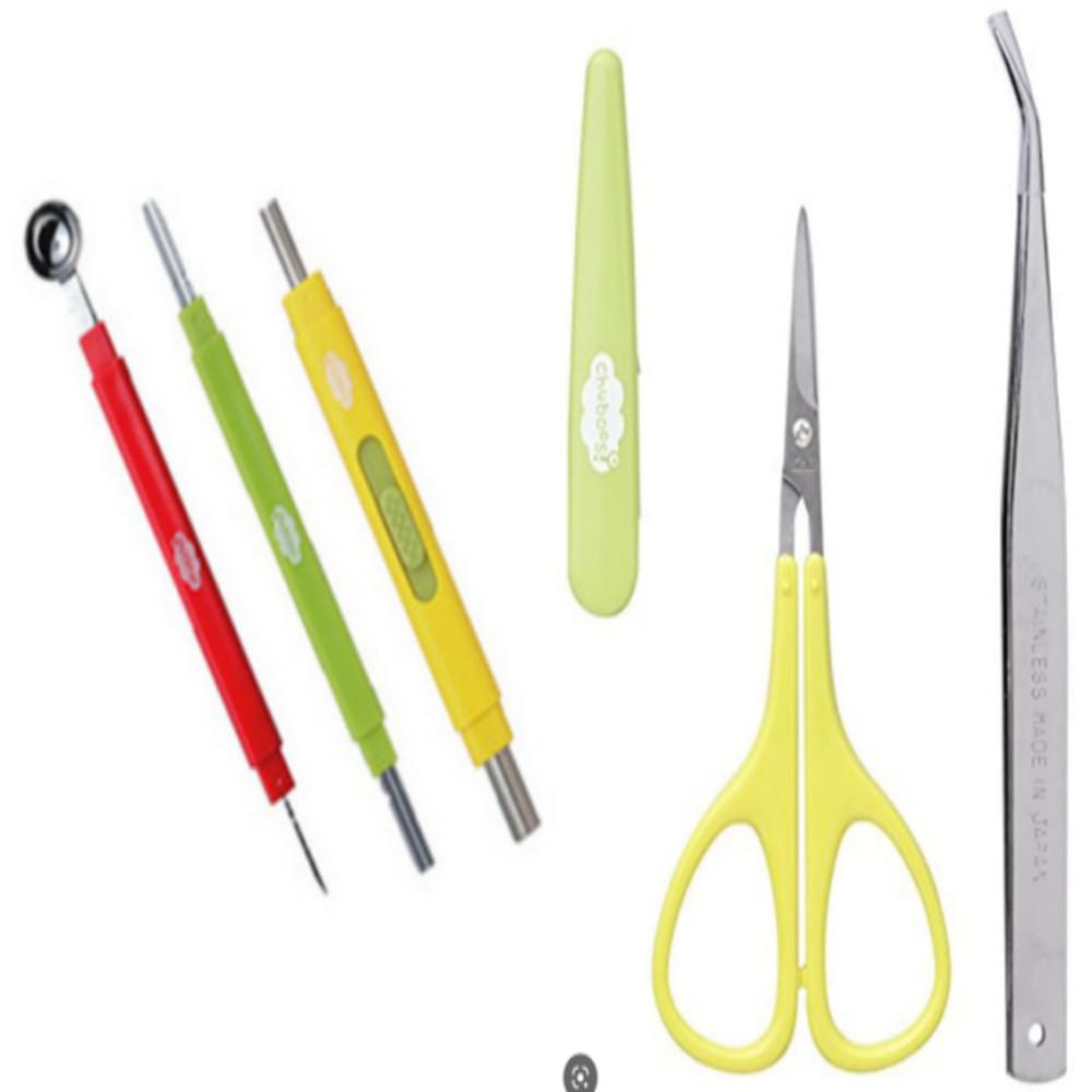 콩콩도시락 도시락 꾸미기 소풍 카이 칼날볼+가위핀셋 세트