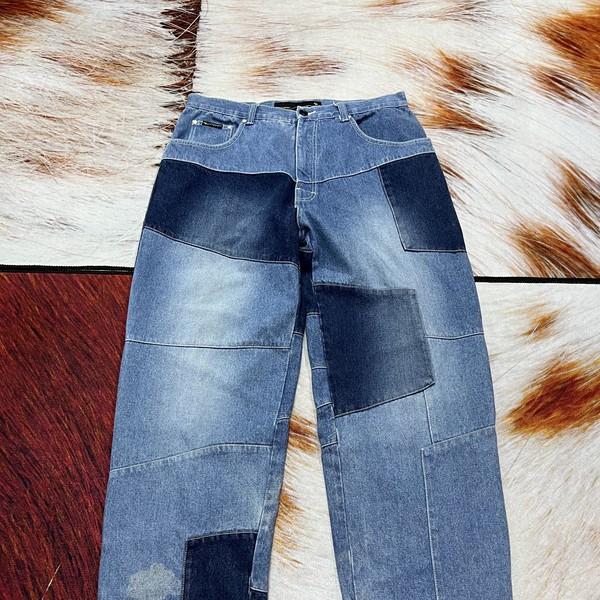 GL VIBES PATCHWORK WIDE DENIM