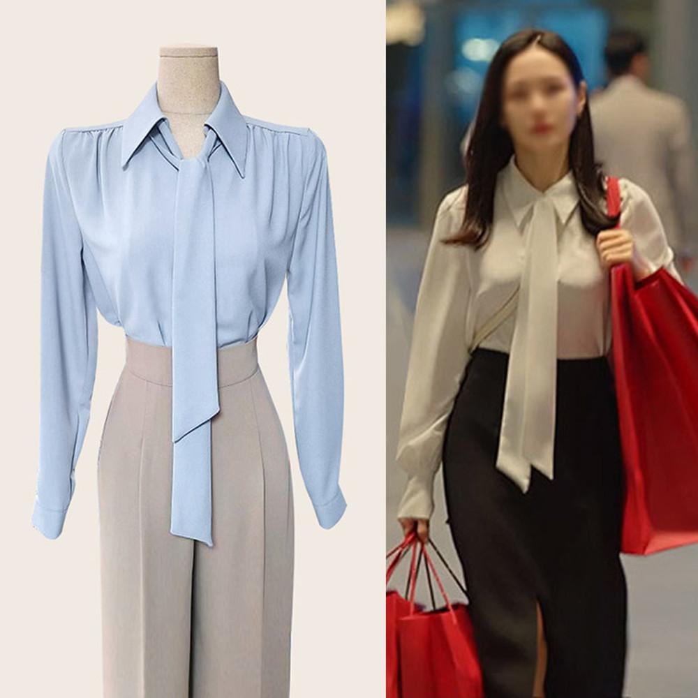 서른아홉 손예진 기상청사람들 박민영 하객 타이 셔츠 블라우스 패션