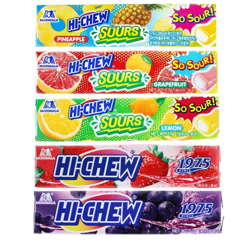 모리나가 하이츄 딸기 포도 레몬 자몽 파인애플 사우어 캔디 7종 [이벤트 5+1]