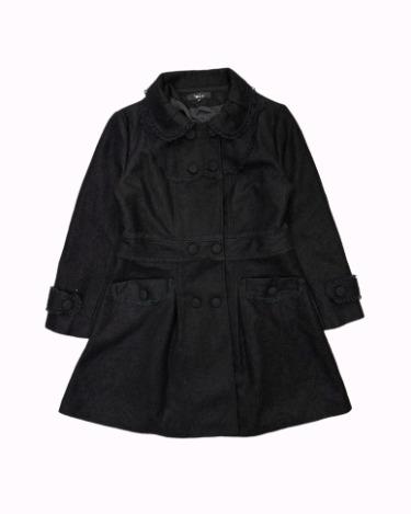 black lace ribbon lolita coat
