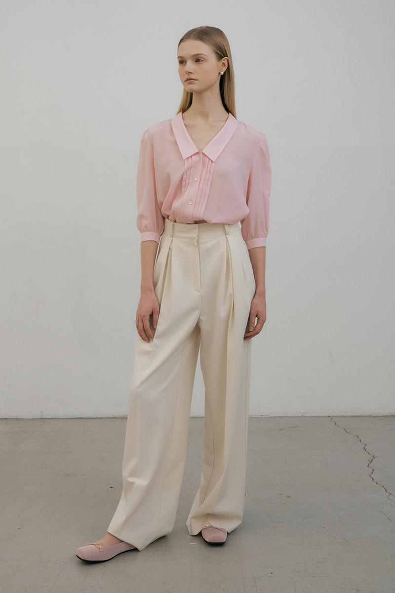 [2차 재입고]Monet wide slacks (ivory)