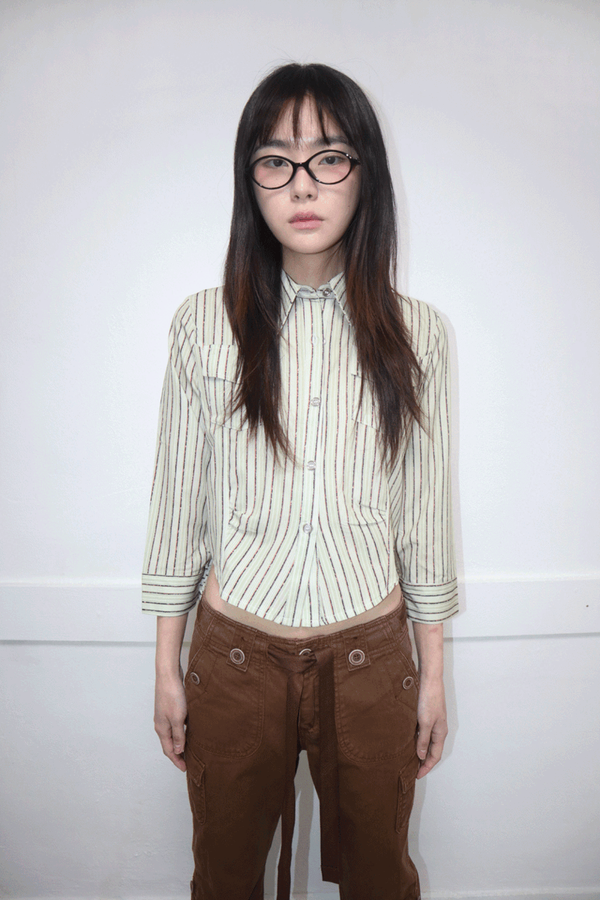 당일발송) vert stripe shirts