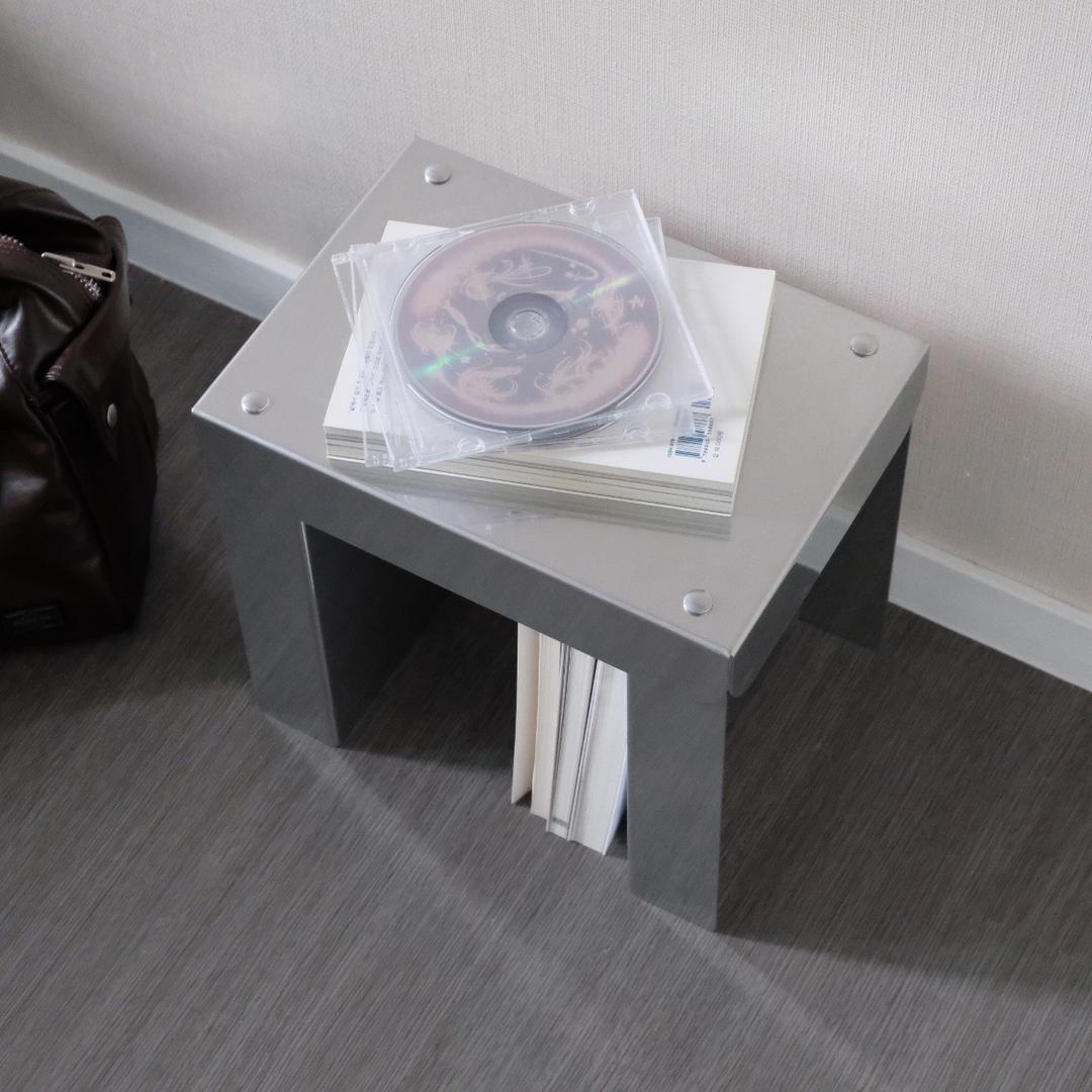 MINI STOOL SILVER