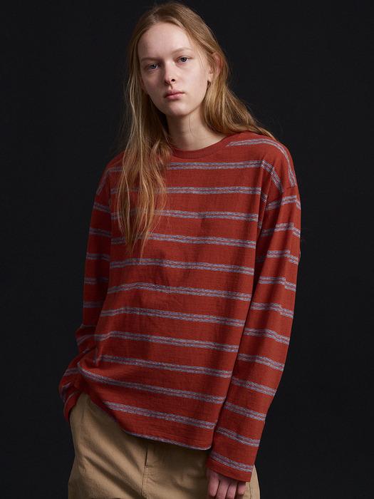 스트라이프 롱 슬리브 티셔츠_5color