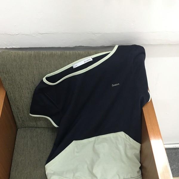 POCKET LOGO T (NAVY MELON)