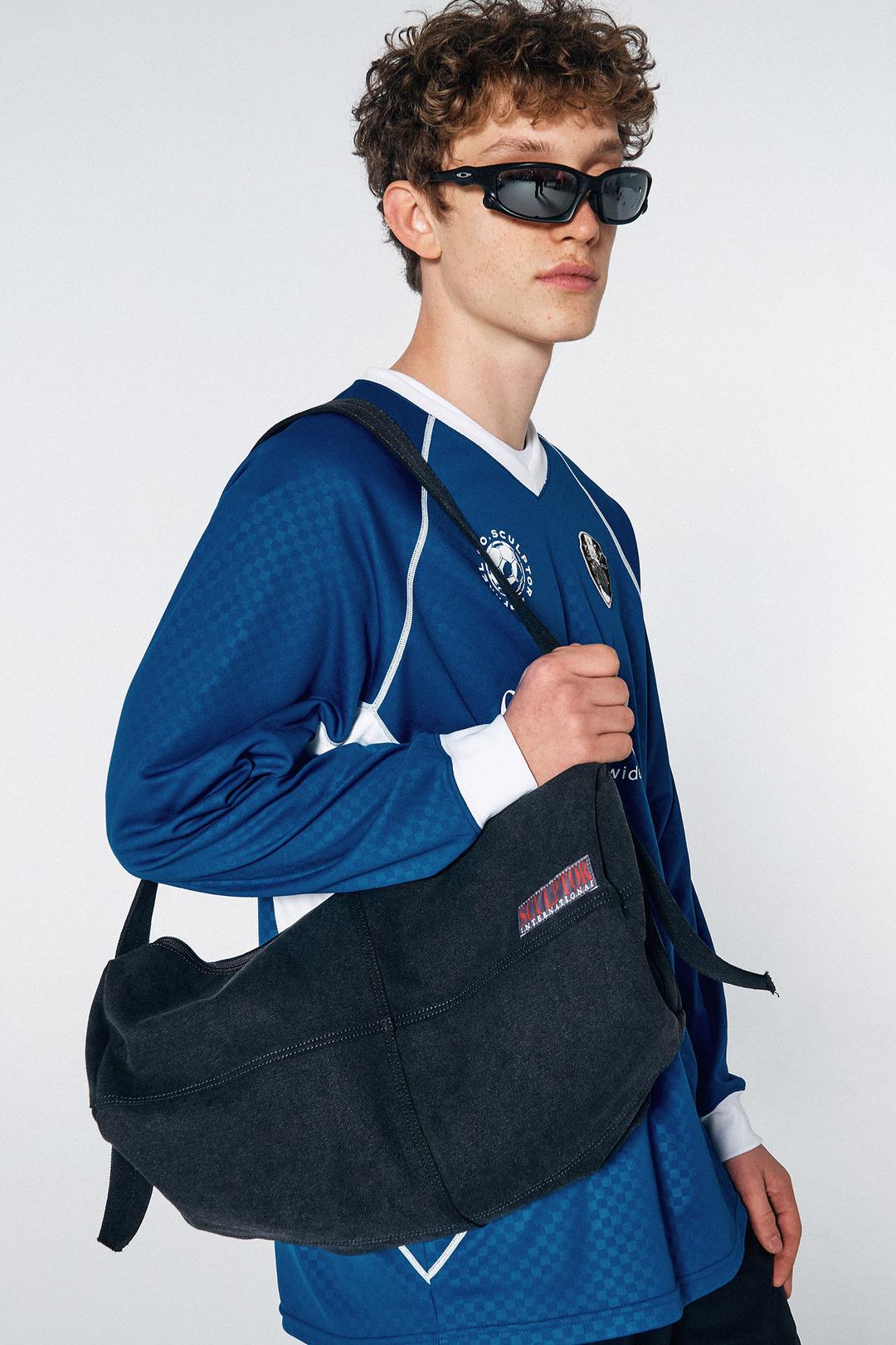 Vintage Canvas Duffel Bag Black