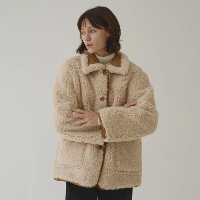 [29CM 단독] 빌리지 리버시블 무스탕_Camel