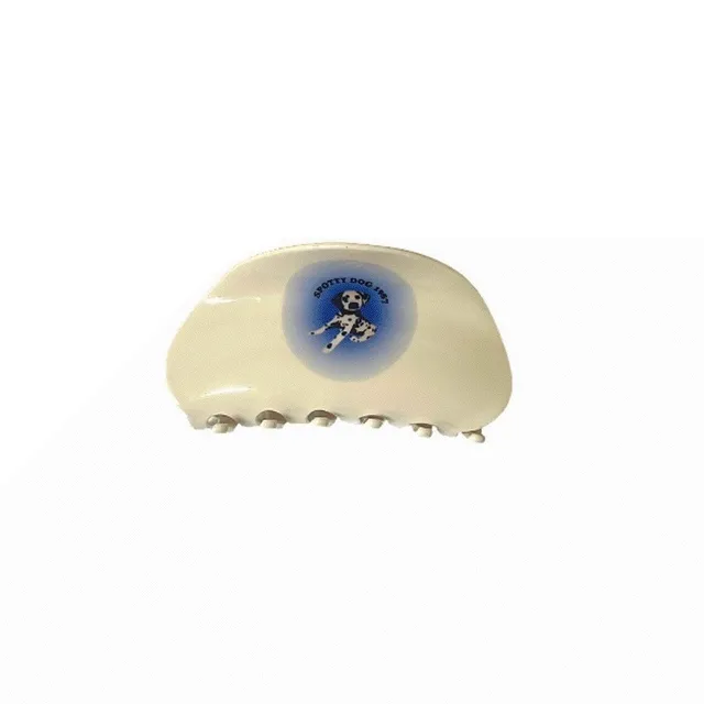 [빈티지컬러/당일] 달마시안 집게핀 아크릴 헤어 머리 미니 반 묶음 집게 핀 삔 빈티지 유니크 키치 y2k 레트로 힙 스트릿 하이틴 귀여운 포인트